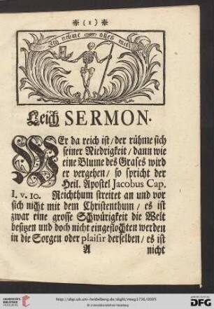 Leich Sermon