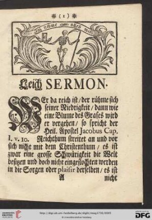 Leich Sermon