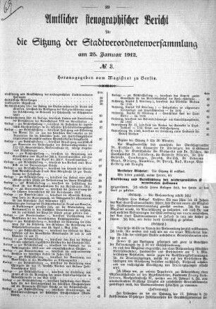 No. 3, 25. Januar 1912