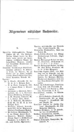 Allgemeiner nützlicher Nachweiser