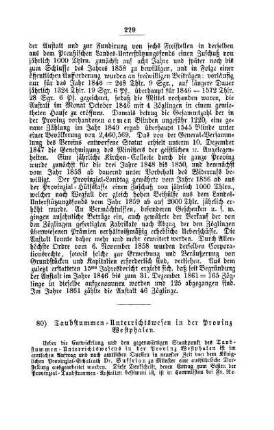 Taubstummen-Unterrichtswesen in der Provinz Westphalen : [IV. Elementarschulwesen]