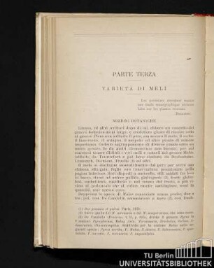 Parte Terza. Varietà Di Meli