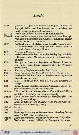 Zeittafel