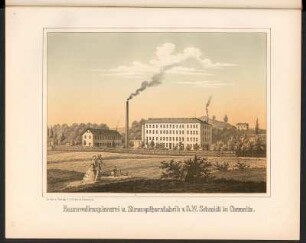 Baumwollenspinnerei u. Strumpfgarnfabrik v. G. W. Schmidt in Chemnitz
