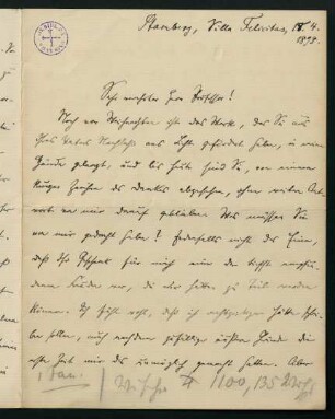 Brief vom 18.04.1898