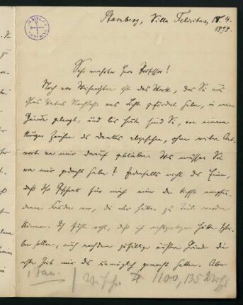Brief vom 18.04.1898