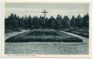 Soldatenfriedhof bei Mühlen mit Gräber von der Schlacht bei Tannenberg