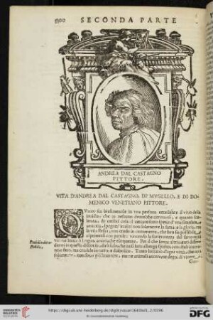 Vita d'Andrea dal Castagno, di Mugello, e di Domenico venetiano Pittore