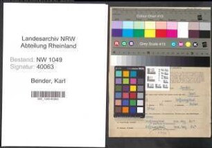 Entnazifizierung Karl Bender , geb. 30.06.1901 (Arbeiter)