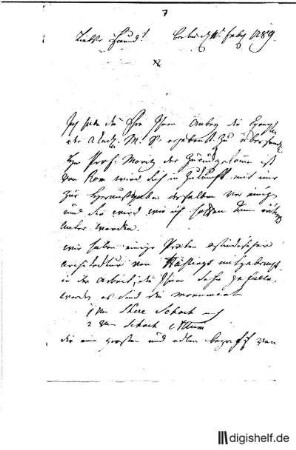 7: Brief von Andreas Riem an Johann Wilhelm Ludwig Gleim