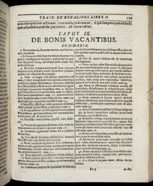 Caput IX. De Bonis Vacantibus