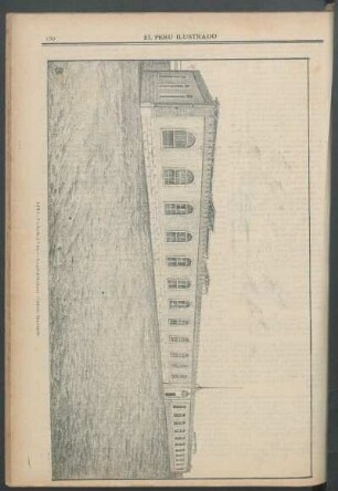 Lima - [Vista de la] Fachada del nuevo hospital Italiano "Vittorio Emanuele"