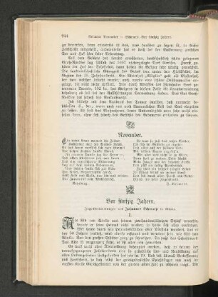 Vor fünfzig Jahren. I.