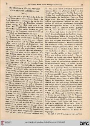 Die bildenden Künste auf der Antwerpener Ausstellung, [2]