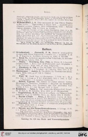 Balkan (Nr. 427 - 443)