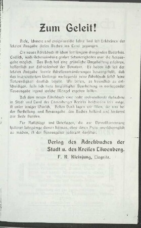 Zum Geleit