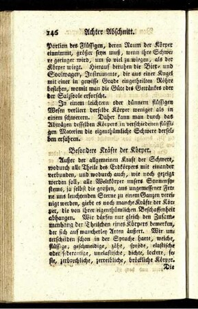 Besondere Kräfte der Körper