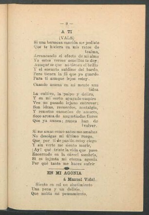 A tí : (Vals)