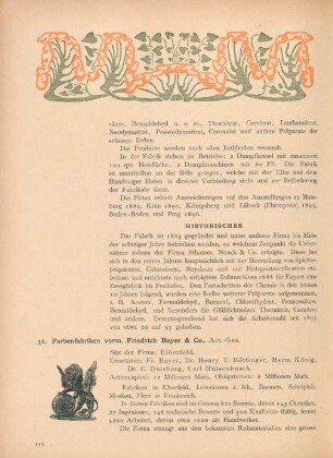 32. Farbenfabriken vorm. Friedrich Bayer & Co., Act.-Ges.