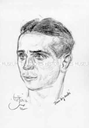 Bildnis des Boxers Hans Ziglarski