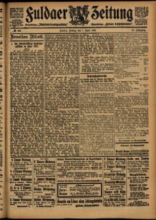 Zweite Ausgabe vom Freitag, den 07. April 1905.