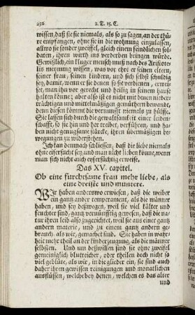 Das XV. capitel – Das XVI. capitel