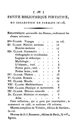 Petite Bibliothèque Portative, Ou Collection De Formats in - 18.
