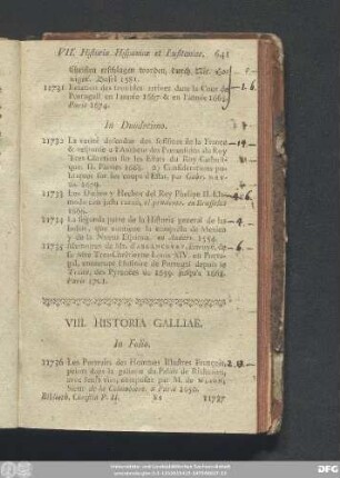 VIII. Historia Galliae.