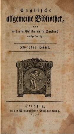 Englische allgemeine Bibliothek, 2. 1775