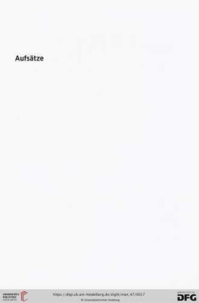 Aufsätze