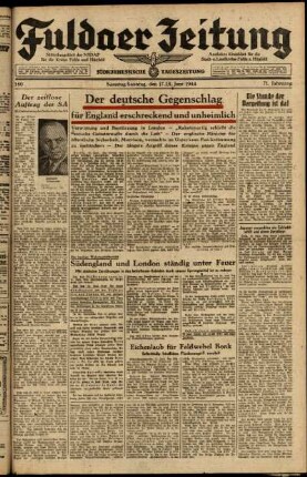 Ausgabe vom Samstag, den 17. Juni 1944.