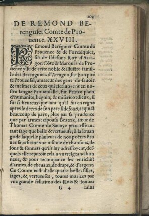 De Remand Berenguiert Comte de Provence, XXVIII
