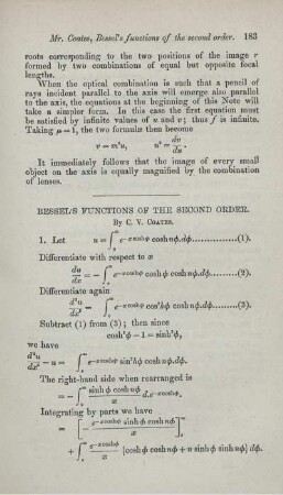 Bessel's function of the second order.