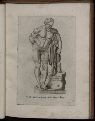 IX. Hercules marmoreus in nouo palatio Farnesie domus.