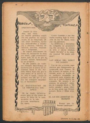 Glosas teatrales