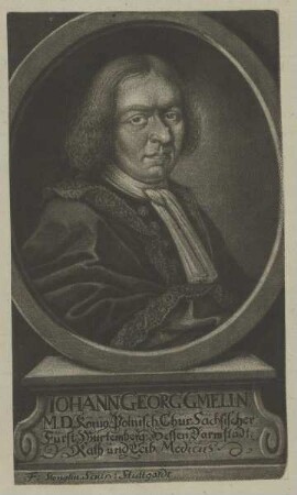 Bildnis des Iohann Georg Gmelin