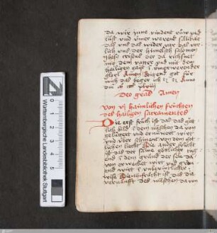 Von sechs heimlichen Früchten des heiligen Sakraments