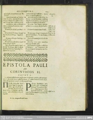 Epistola Pauli Ad Corinthios II.