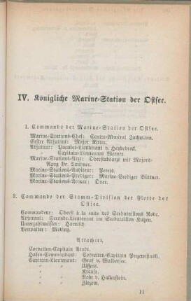 IV. Königliche Marine-Station der Ostsee.