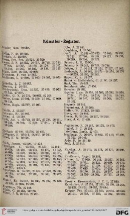 Künstler-Register