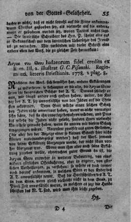 Logia tu Theu Iudaeorum fidei credita ex Röm. III,2.