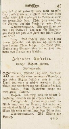 Zehenter Auftritt