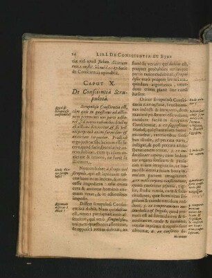 Caput X. De Conscientia Scrupulosa.