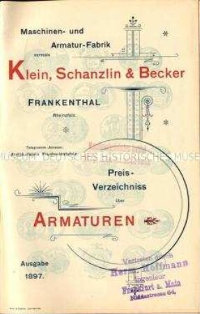 Katalog über Armaturen für Pumpen und Messgeräte