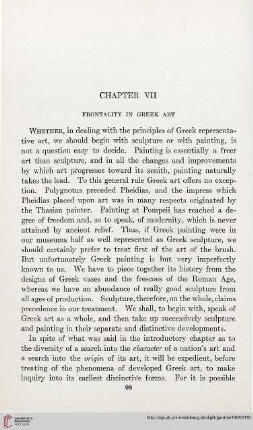 Chapter VII: Frontality in greek art