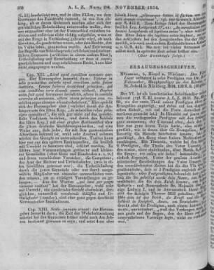 Fickenscher, K.: Das Vater Unser, erläutert in zehn Predigten. Nürnberg: Riegel & Wiessner 1834