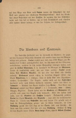 Die Kimbern und Teutonen