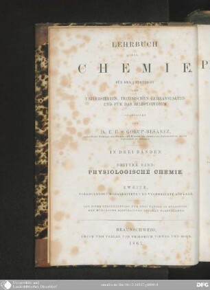 3: Lehrbuch der physiologischen Chemie