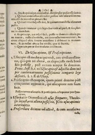 183-185, VI. De Usucapione, & Praescriptione; ...