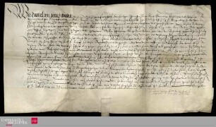 Ms 144 - Lehnsbrief über die Vergabe einer Behausung zu Klingenberg